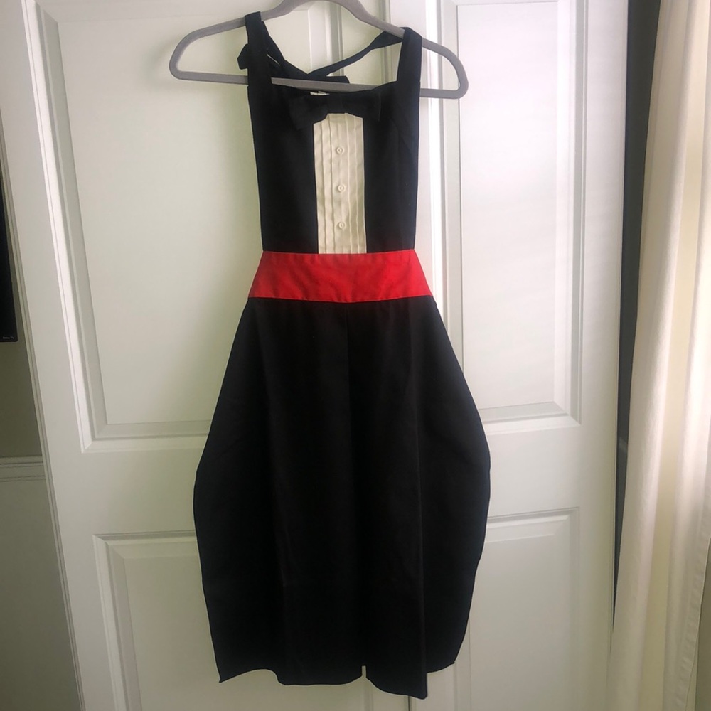 Nicky Kohler VINTAGE‎ Apron Tuxedo Tux Dress Style